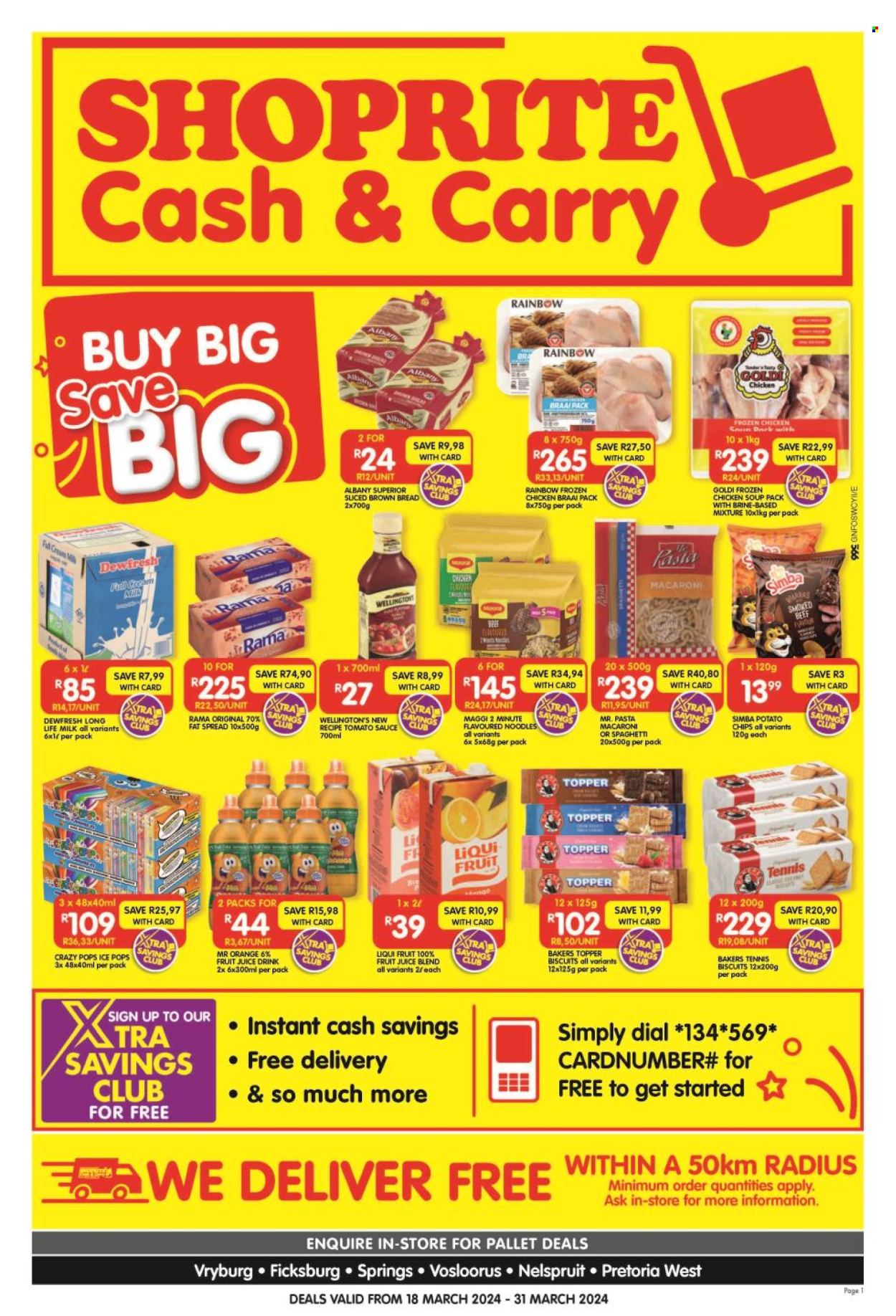 Shoprite specials - 18/03/2024 - 31/03/2024. Page 1