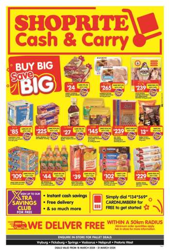 Shoprite catalogue  - 18/03/2024 - 31/03/2024.