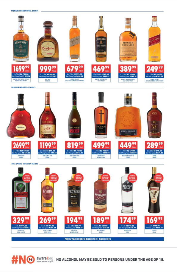 Ultra Liquors specials - 18/03/2024 - 31/03/2024. Page 2