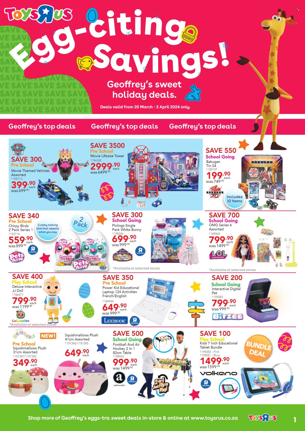 Toys R Us specials - 20/03/2024 - 02/04/2024. Page 1