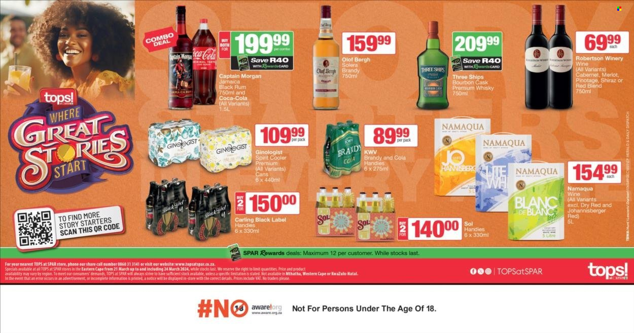 TOPS at SPAR specials - 21/03/2024 - 24/03/2024. Page 1