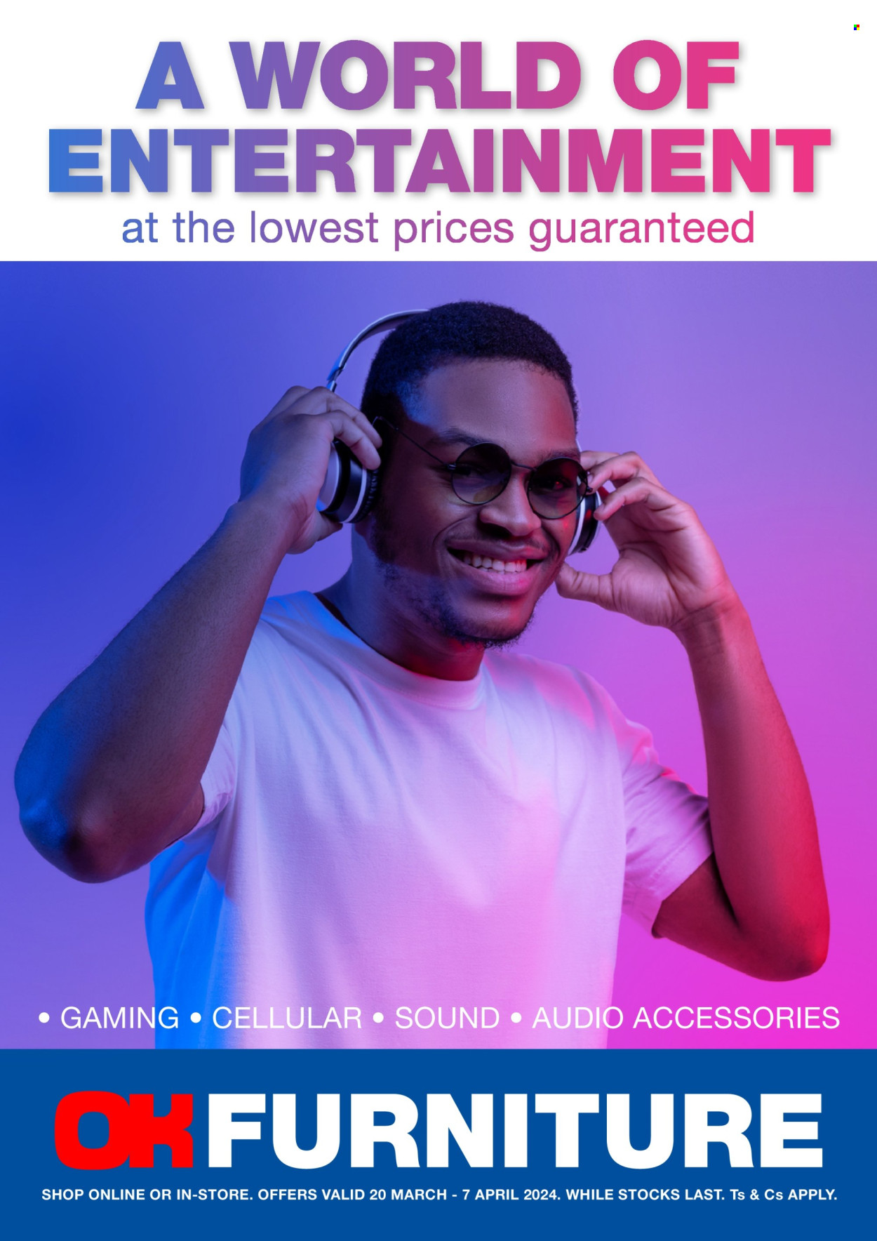 OK Furniture specials - 20/03/2024 - 07/04/2024. Page 1
