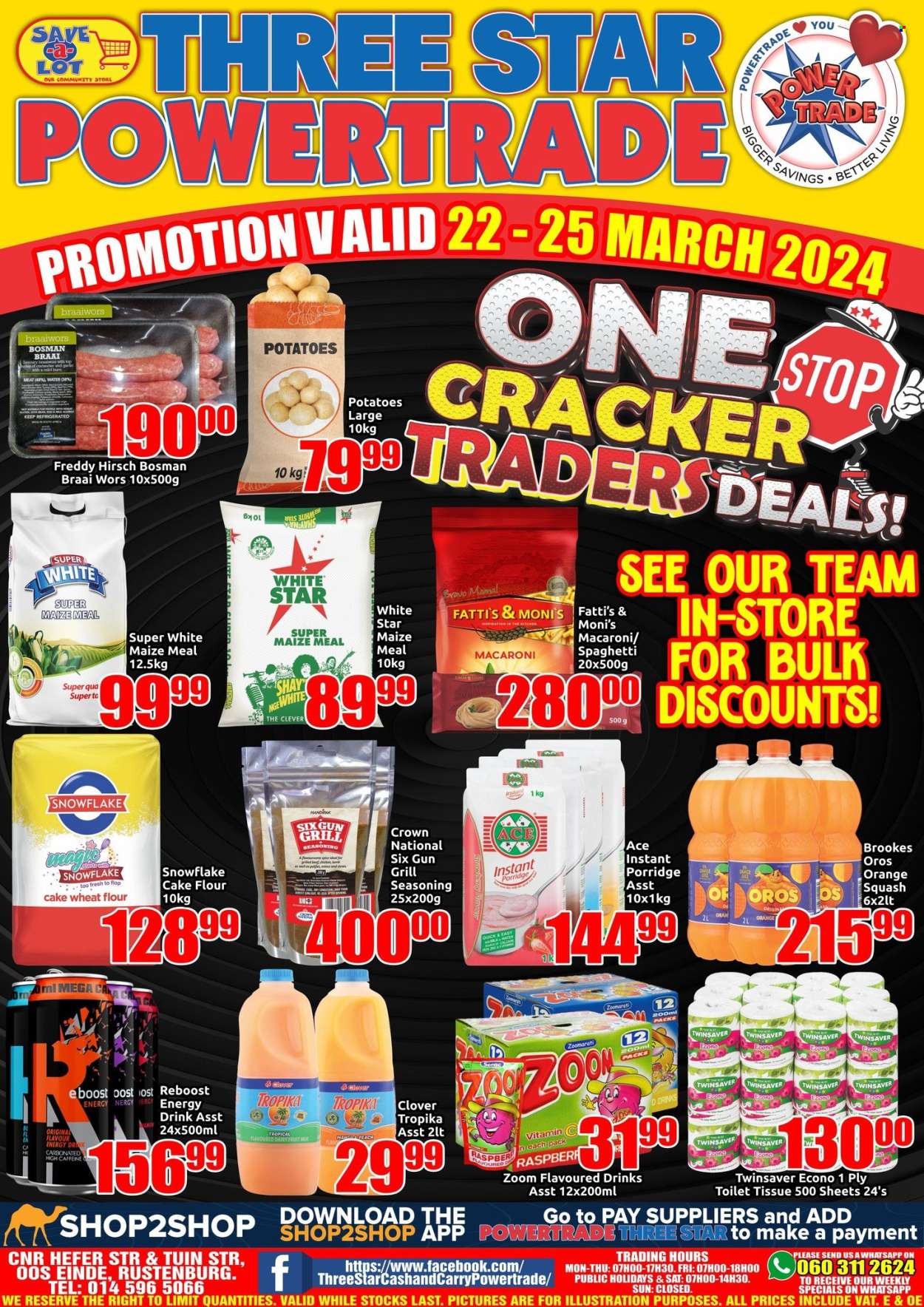 Three Star Cash and Carry specials - 22/03/2024 - 25/03/2024. Page 1