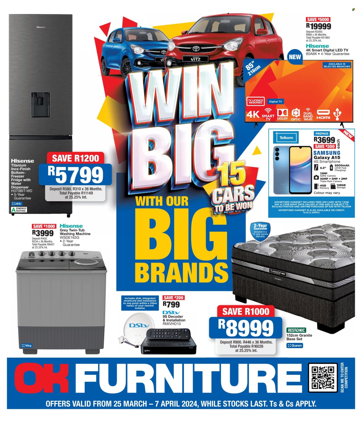 OK Furniture specials - 25/03/2024 - 07/04/2024. Page 1