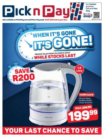 Pick n Pay catalogue  - 25/03/2024 - 07/04/2024.