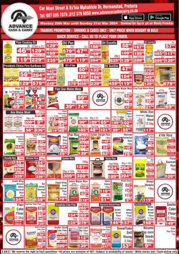Advance Cash & Carry catalogue  - 25/03/2024 - 31/03/2024.