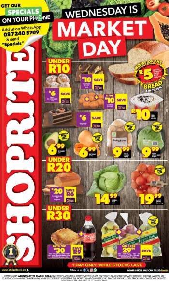 Shoprite catalogue  - 27/03/2024 - 27/03/2024.