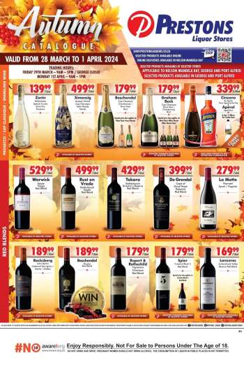 Prestons Liquor Stores catalogue  - 28/03/2024 - 01/04/2024.