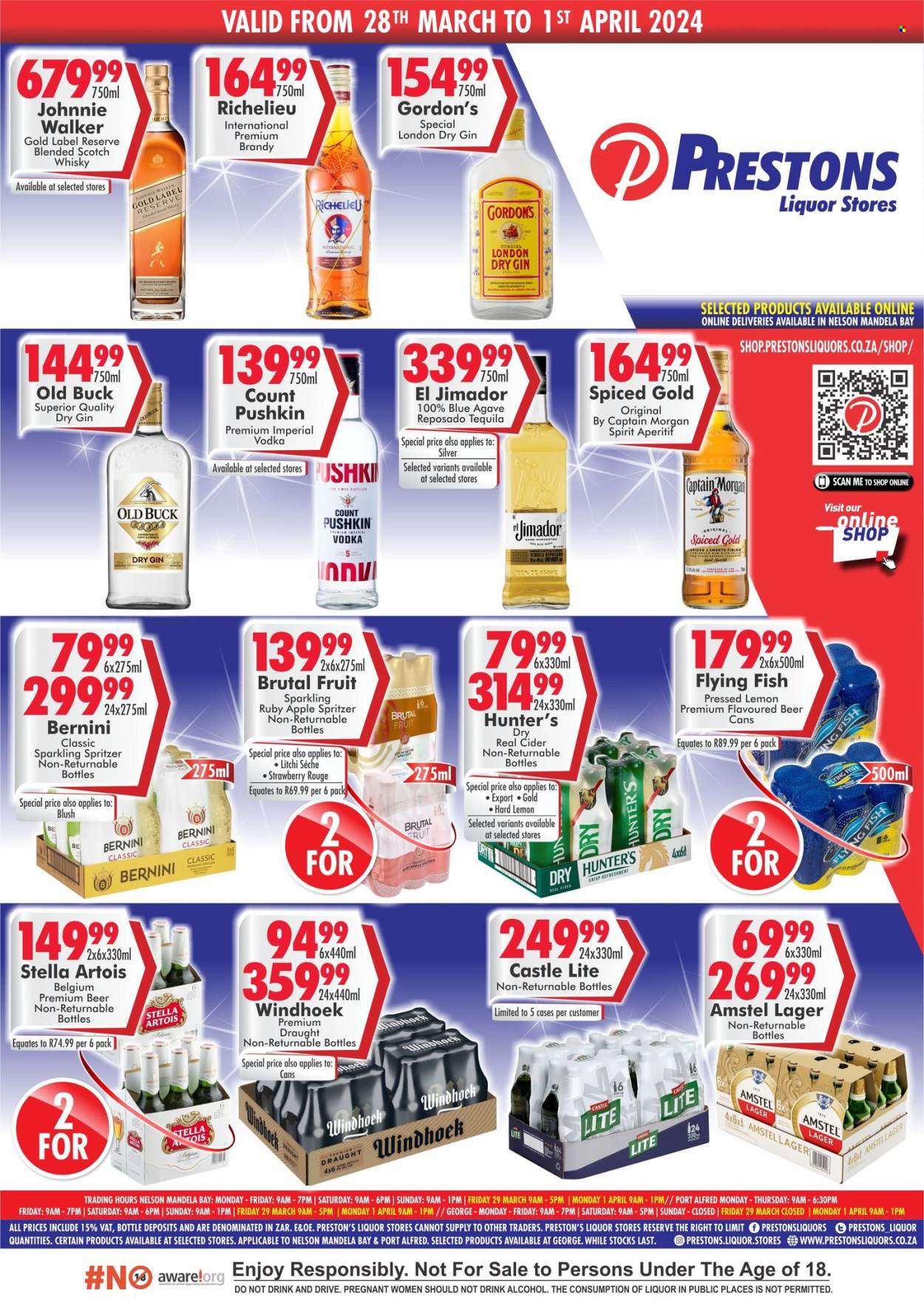 Prestons Liquor Stores specials - 28/03/2024 - 01/04/2024. Page 1