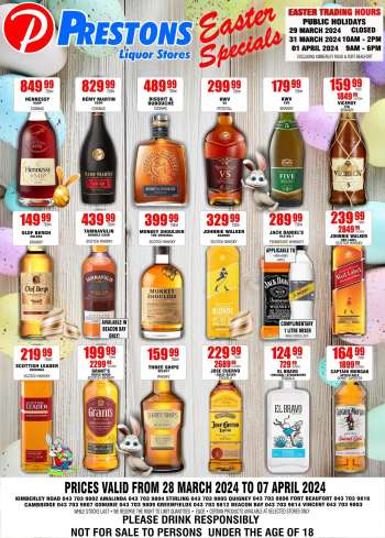 Prestons Liquor Stores catalogue  - 28/03/2024 - 07/04/2024.