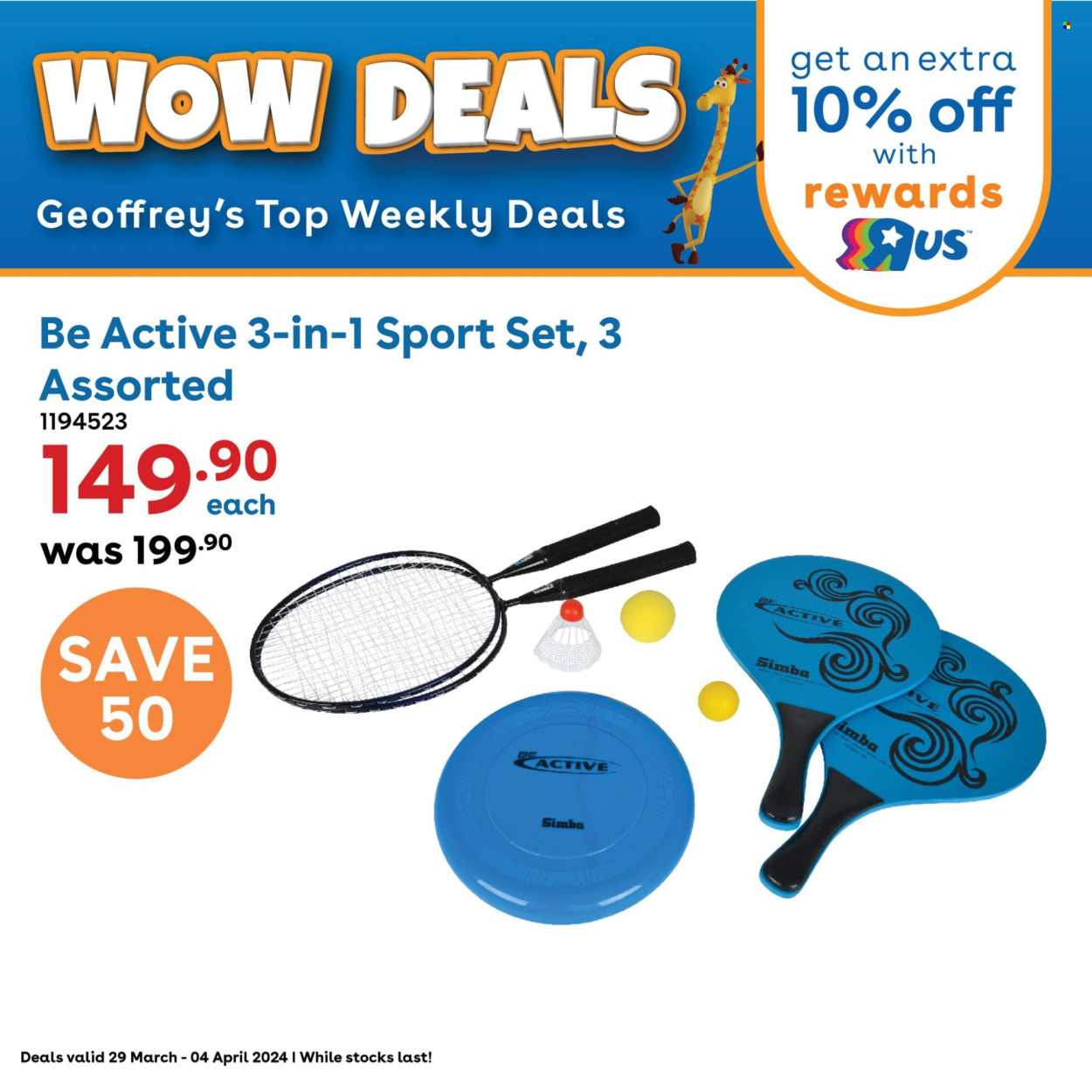 Toys R Us specials - 29/03/2024 - 04/04/2024. Page 1