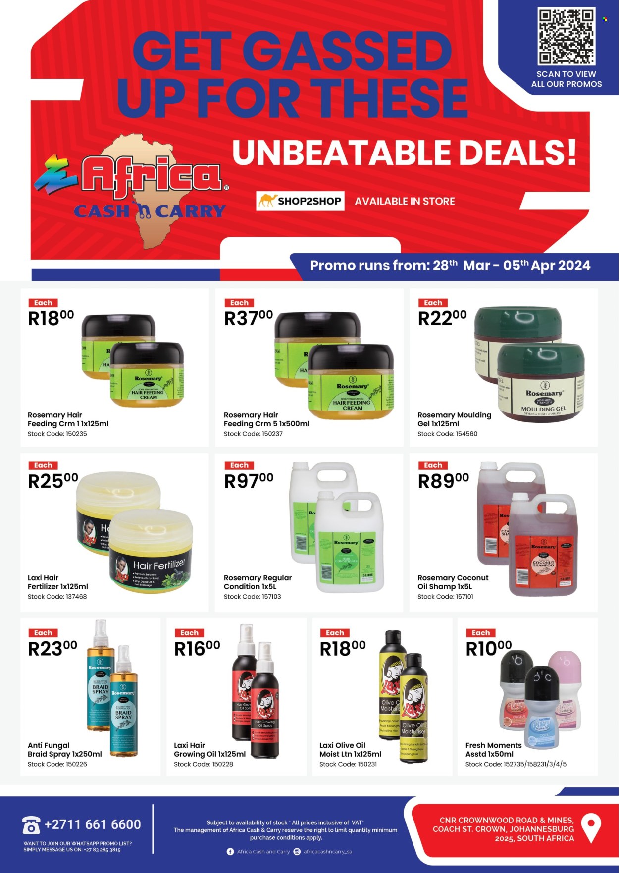 Africa Cash & Carry specials - 28/03/2024 - 05/04/2024. Page 1