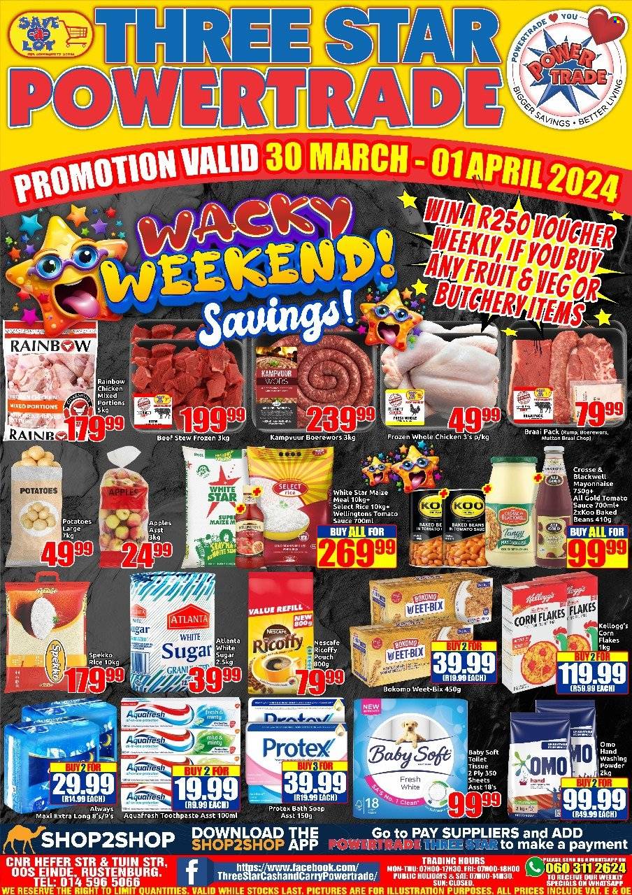 Three Star Cash and Carry specials - 30/03/2024 - 01/04/2024. Page 1