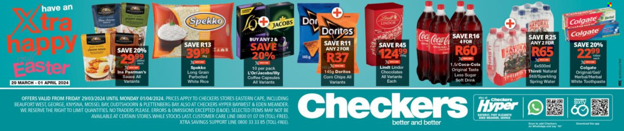 Checkers specials - 29/03/2024 - 01/04/2024. Page 1
