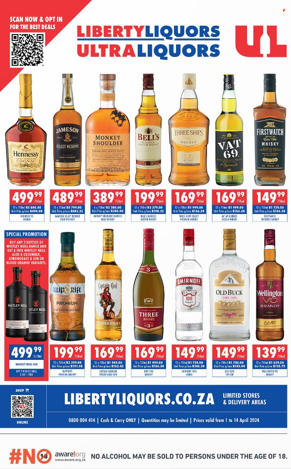 Liberty Liquors specials - 01/04/2024 - 14/04/2024. Page 1