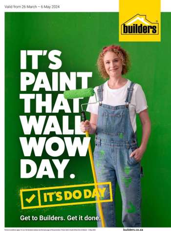 Builders catalogue  - 26/03/2024 - 06/05/2024.
