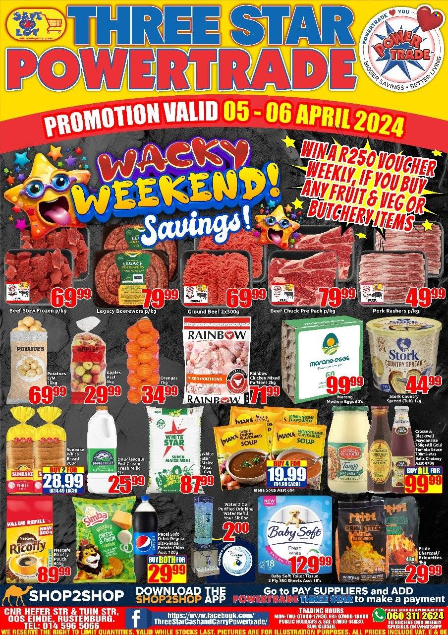 Three Star Cash and Carry specials - 05/04/2024 - 06/04/2024. Page 1