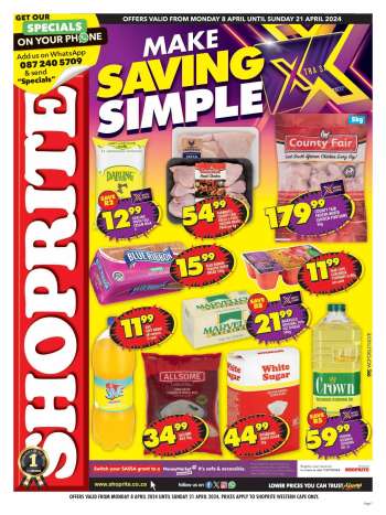 Shoprite catalogue  - 08/04/2024 - 21/04/2024.