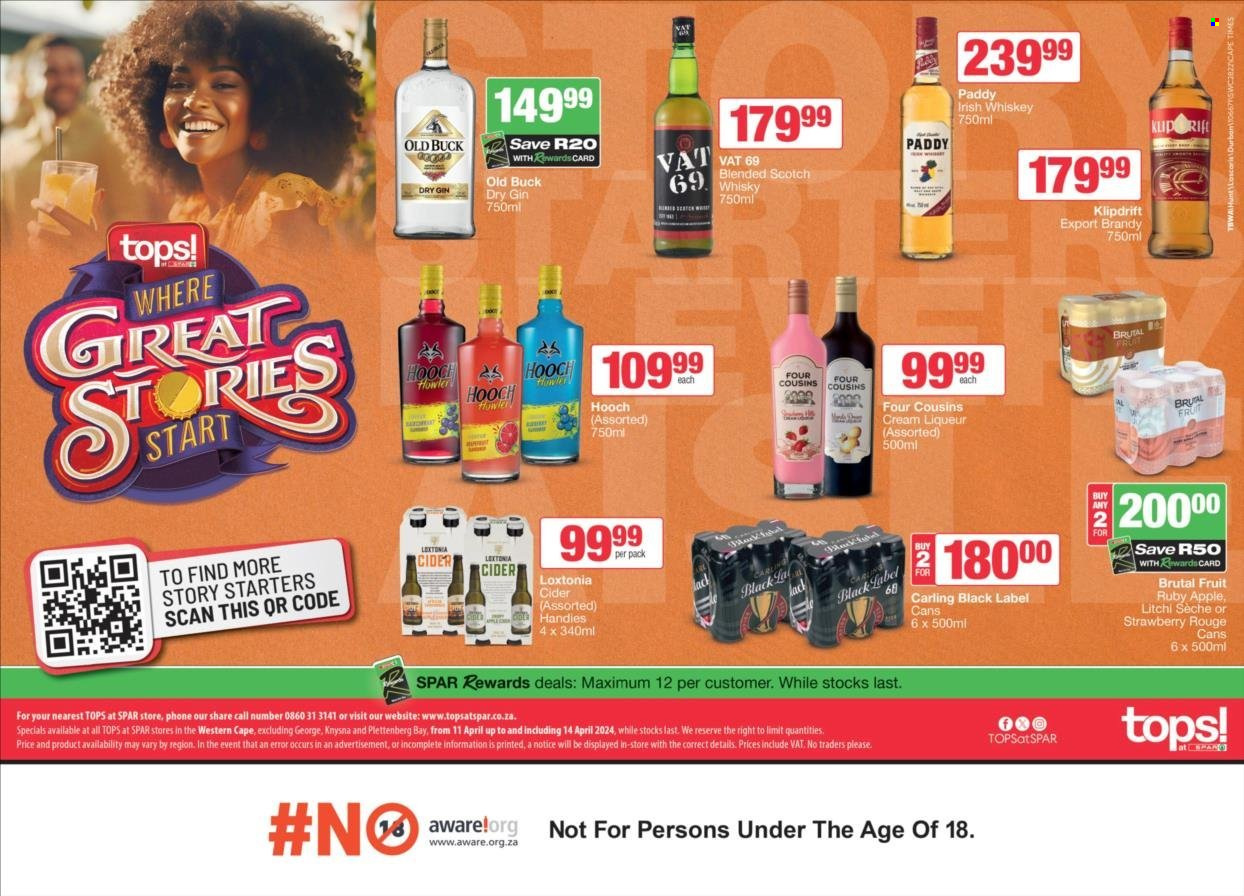 TOPS at SPAR specials - 11/04/2024 - 14/04/2024. Page 1