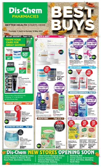 Dis-Chem catalogue  - 11/04/2024 - 12/05/2024.