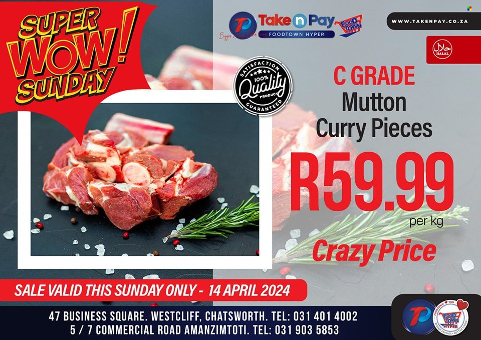Take n Pay specials - 14/04/2024 - 14/04/2024. Page 1