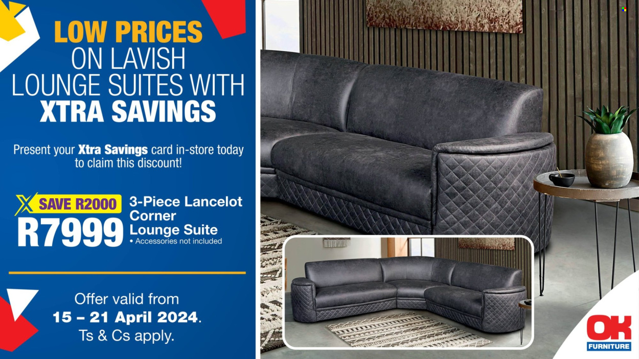 OK Furniture specials - 15/04/2024 - 21/04/2024. Page 1