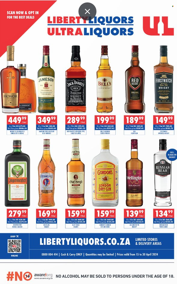 Liberty Liquors specials - 15/04/2024 - 30/04/2024. Page 1