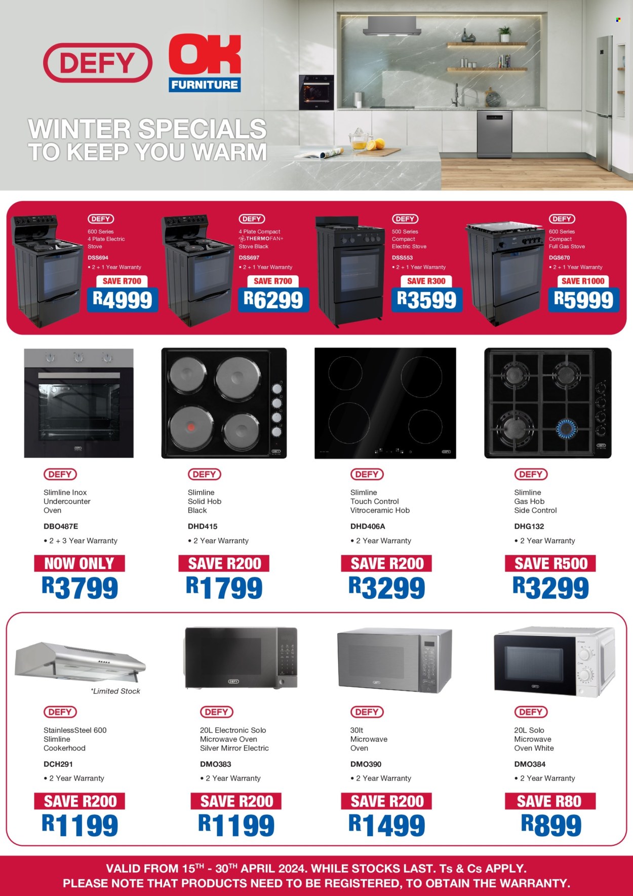 OK Furniture specials - 15/04/2024 - 30/04/2024. Page 1