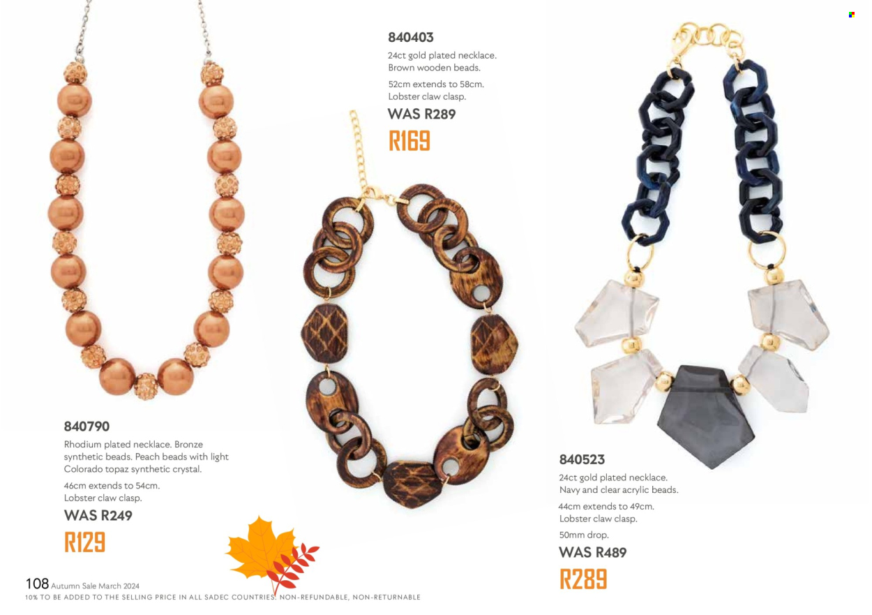 Honey specials. Page 110