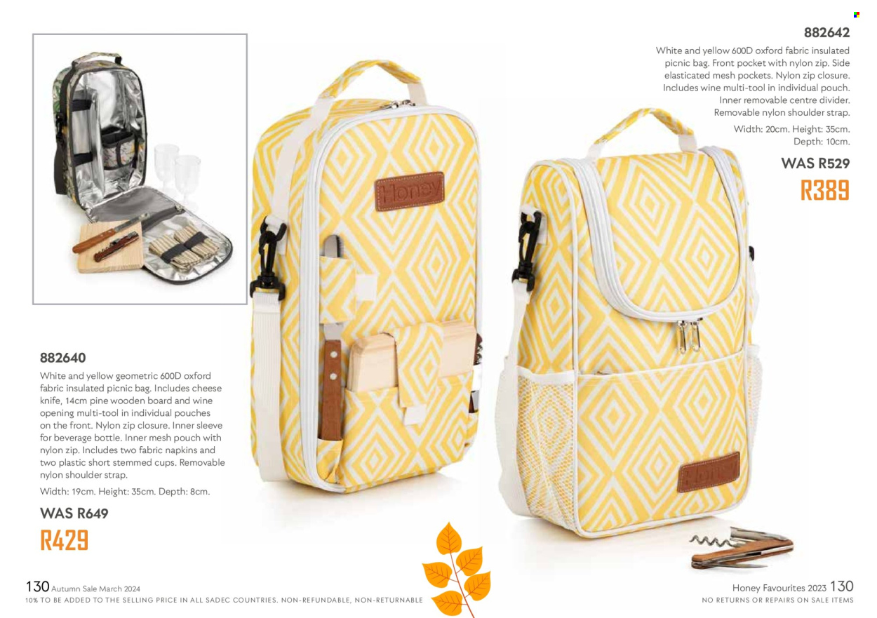 Honey specials. Page 132