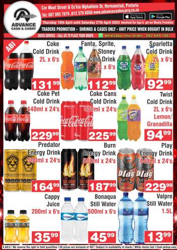 Advance Cash & Carry catalogue  - 18/04/2024 - 27/04/2024.