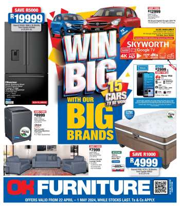 OK Furniture catalogue  - 22/04/2024 - 01/05/2024.