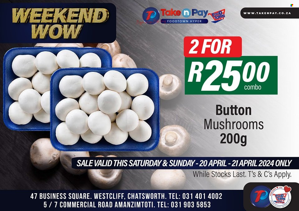 Take n Pay specials - 20/04/2024 - 21/04/2024. Page 1
