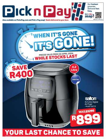 Pick n Pay Hypermarket catalogue  - 22/04/2024 - 08/05/2024.