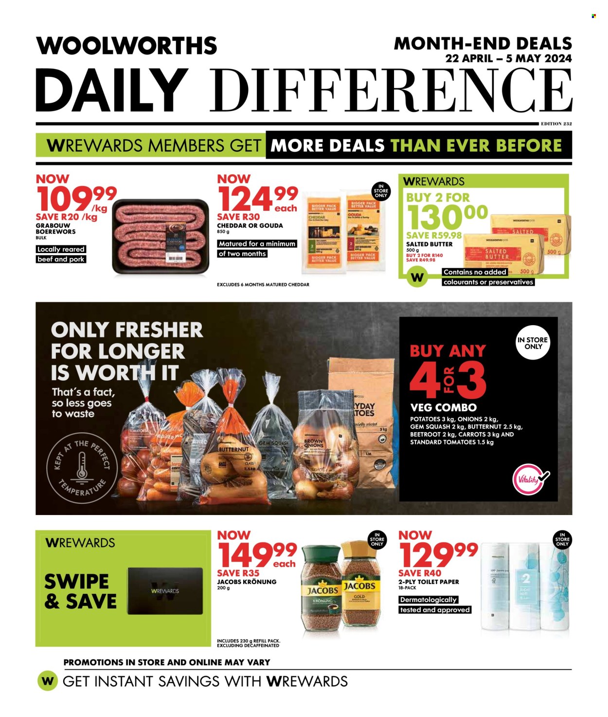 Woolworths specials - 22/04/2024 - 05/05/2024. Page 1