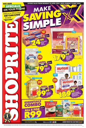 Shoprite catalogue  - 22/04/2024 - 12/05/2024.