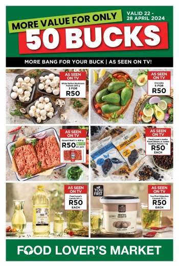 Food Lover's Market catalogue  - 22/04/2024 - 28/04/2024.