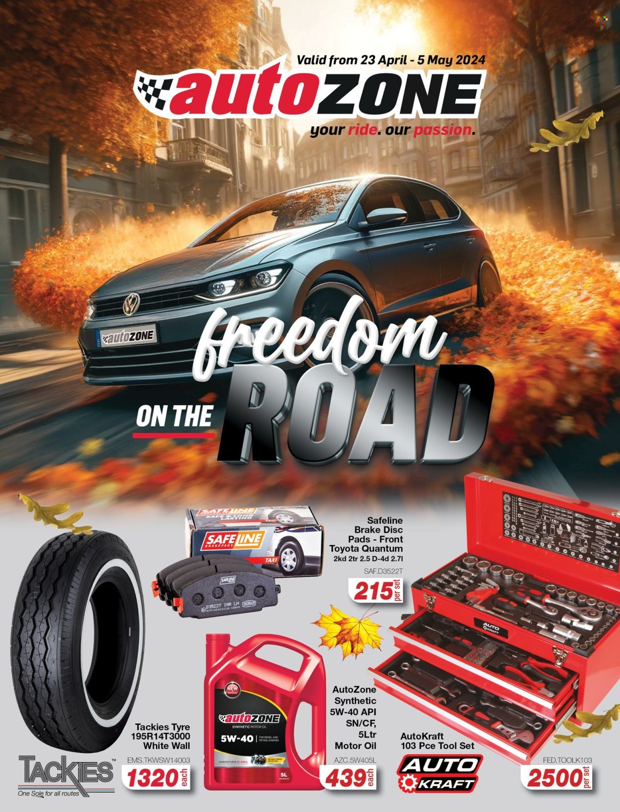 AutoZone specials - 23/04/2024 - 05/05/2024. Page 1