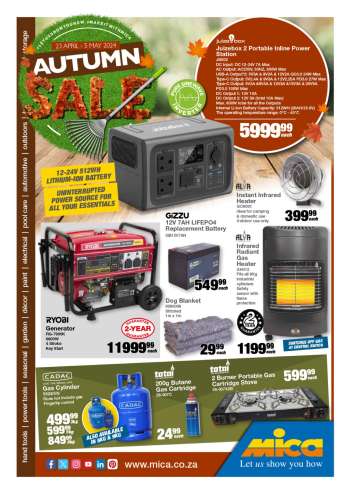 Mica catalogue  - 23/04/2024 - 05/05/2024.