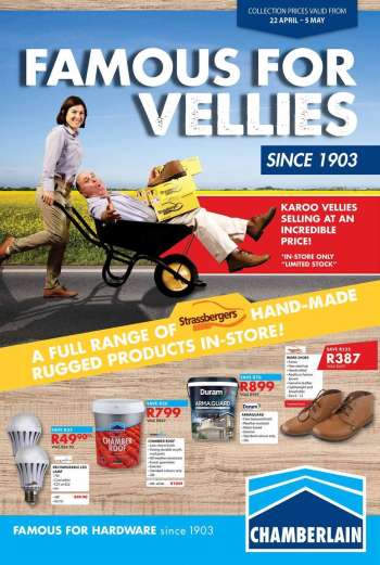 Chamberlain catalogue  - 22/04/2024 - 05/05/2024.