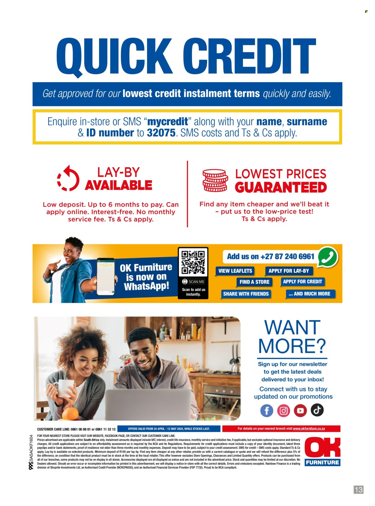 OK Furniture specials - 24/04/2024 - 12/05/2024. Page 13