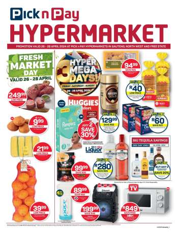 Pick n Pay Hypermarket catalogue  - 26/04/2024 - 28/04/2024.