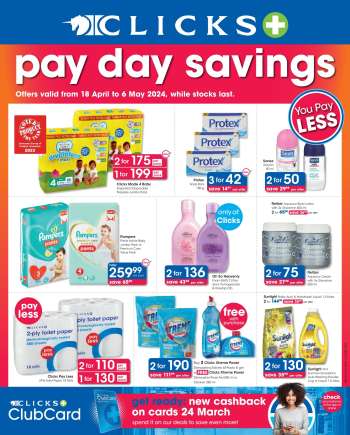 Clicks catalogue  - 18/04/2024 - 06/05/2024.