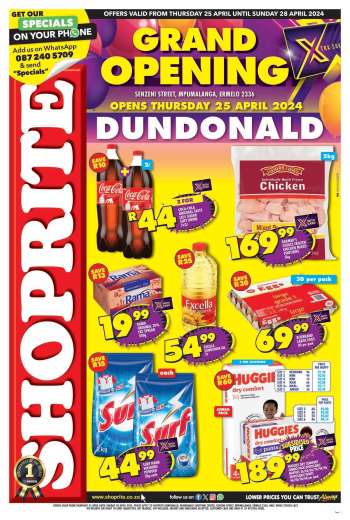 Shoprite catalogue  - 25/04/2024 - 28/04/2024.