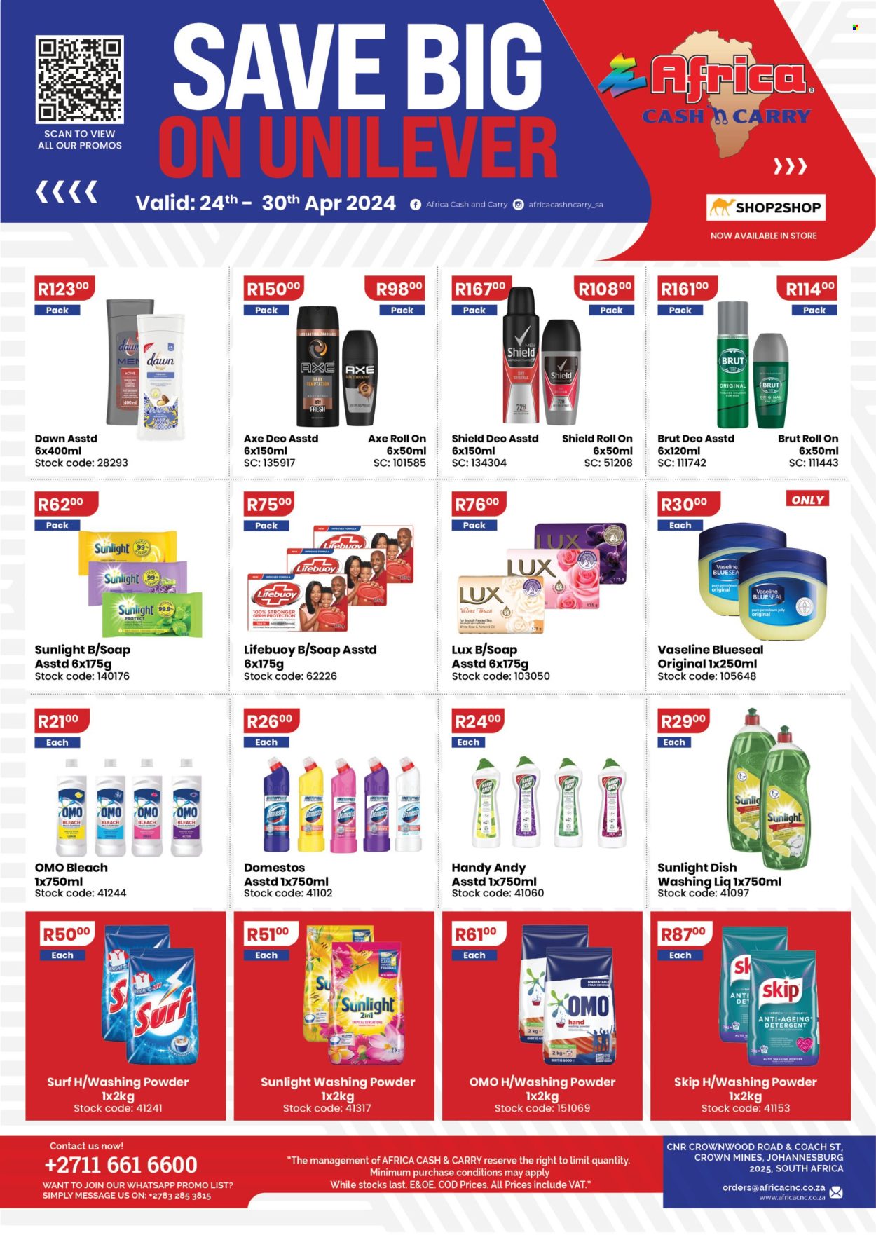 Africa Cash & Carry specials - 24/04/2024 - 30/04/2024. Page 1