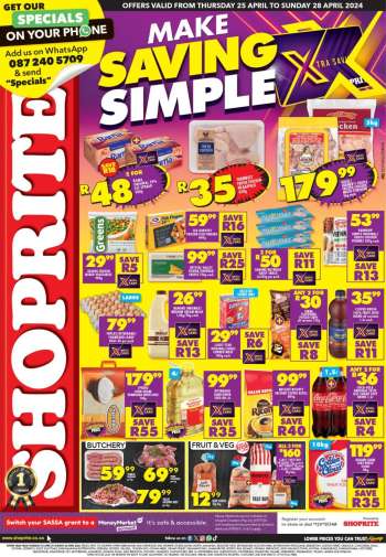 Shoprite catalogue  - 25/04/2024 - 28/04/2024.