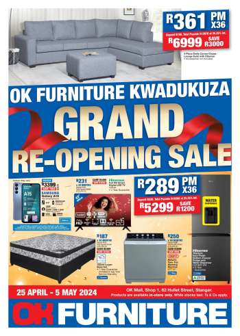 OK Furniture catalogue  - 25/04/2024 - 05/05/2024.