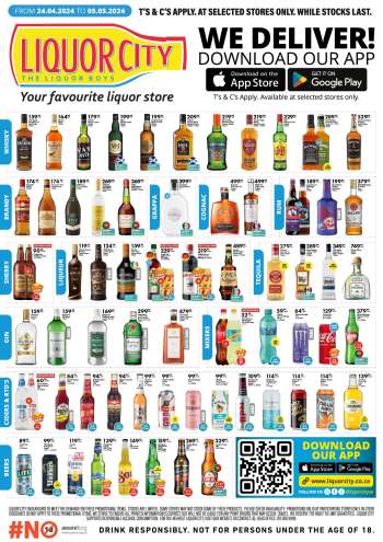 Liquor City catalogue  - 24/04/2024 - 05/05/2024.
