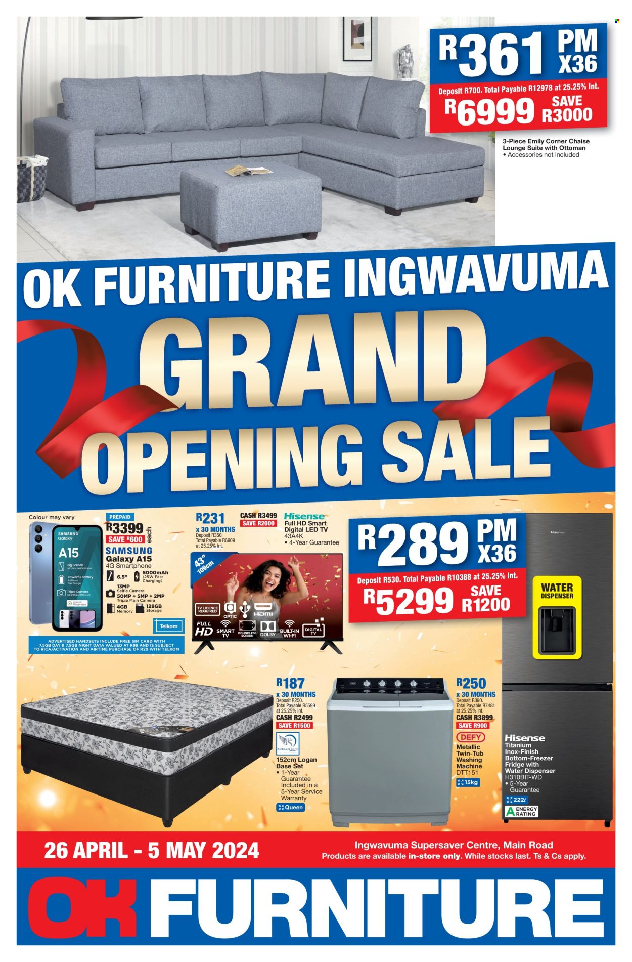 OK Furniture specials - 26/04/2024 - 05/05/2024. Page 1