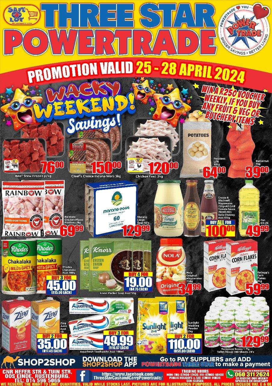 Three Star Cash and Carry specials - 25/04/2024 - 28/04/2024. Page 1
